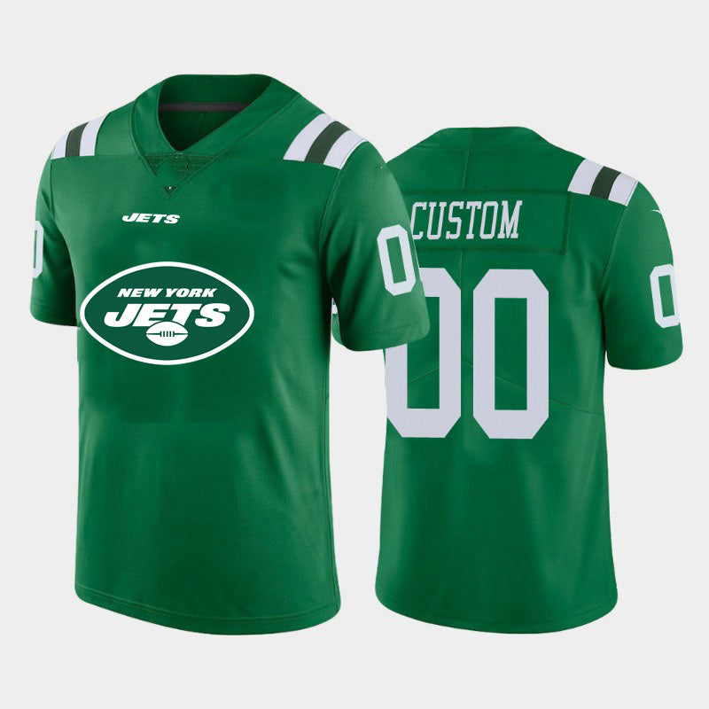 Custom NY.Jets Green Team Big Logo Vapor Untouchable Limited Jersey
