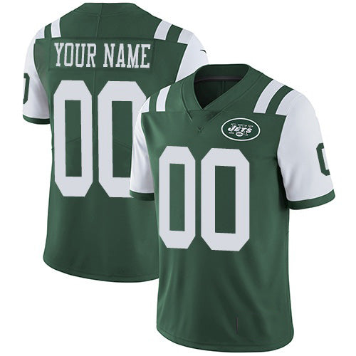 Custom NY.Jets Home Green Vapor Untouchable Limited Jersey