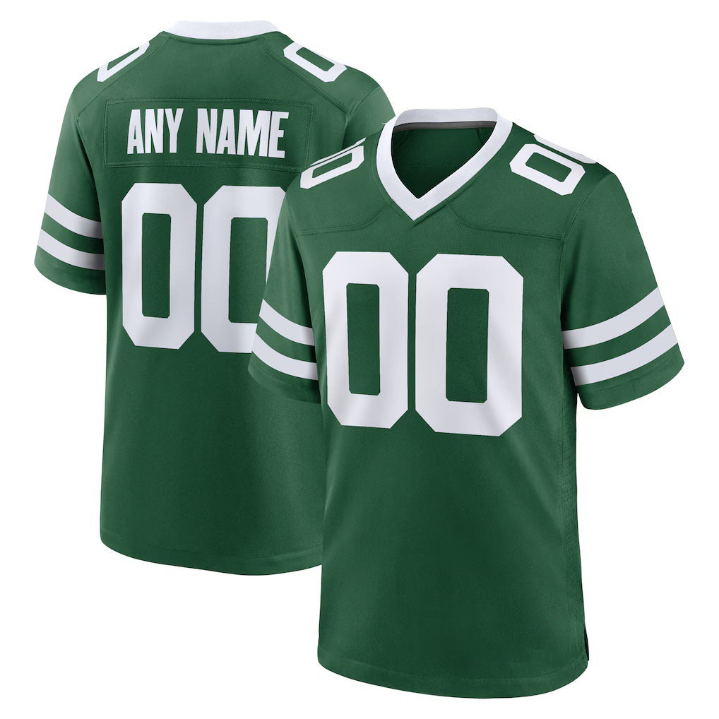 Custom NY.Jets Legacy Green Game Jersey