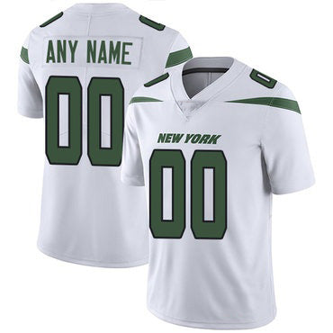 Custom NY.Jets Road White Vapor Untouchable Limited Jersey