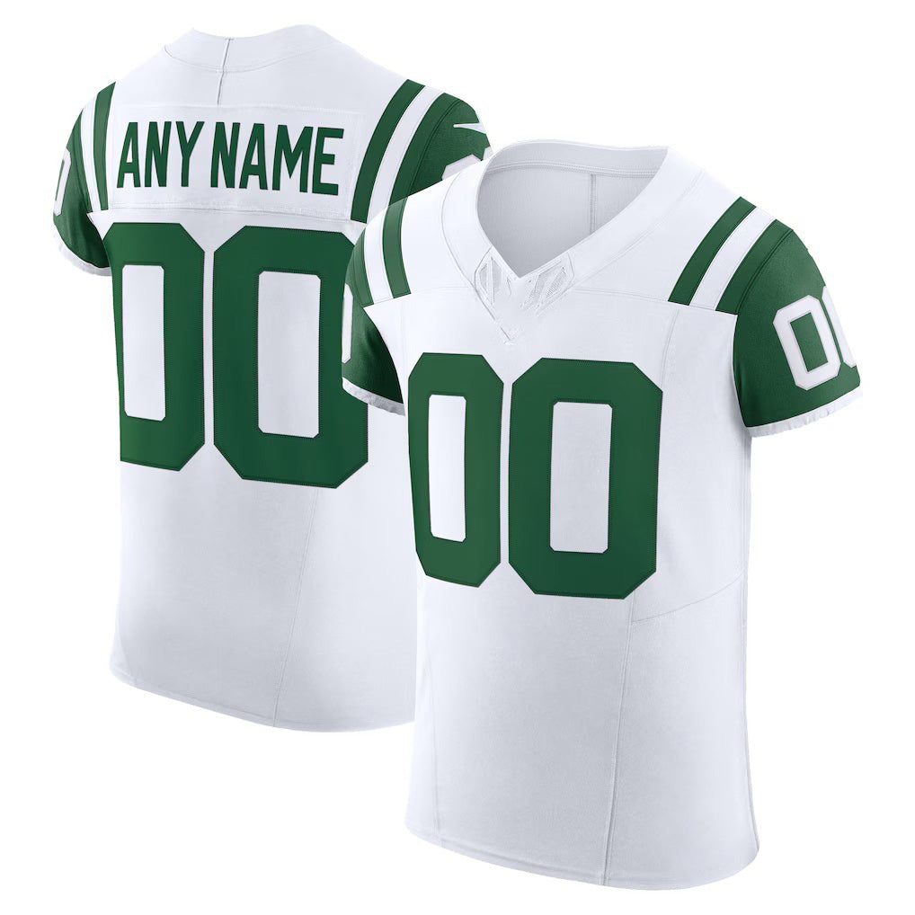 Custom NY.Jets White Vapor F.U.S.E. Elite Jersey