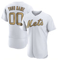 Custom New York Mets Active Player White 2022 All-Star Flex Base Stitched Baseball Jersey HELVY