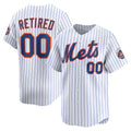 Custom New York Mets White Home Limited Pick-A-Player Retired Roster Baseball Jersey HELVY