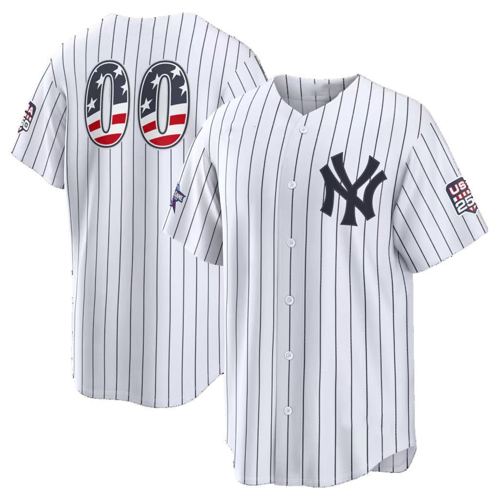 Custom New York Yankees 2026 All-Star Edition Stars & Stripes White Stadium Pick-A-Player Baseball Jersey