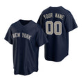 Custom New York Yankees Navy Stitched Cool Baseball Jersey HELVY
