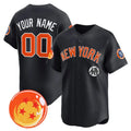Custom New York Yankees x Dragon Ball Navy Vapor Premier Limited Jersey - All Stitched Baseball Jersey