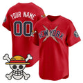 Custom New York Yankees x One Piece Red Vapor Premier Limited Jersey - Stitched Baseball Jersey