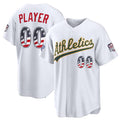 Custom Oakland Athletics 2026 All-Star Edition Stars & Stripes White Stadium Pick-A-Player Baseball Jersey