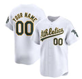 Custom Oakland Athletics Active Player White Home Limited Stitched Baseball Jersey