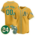 Custom Oakland Athletics Gold Jersey - Personalized Baseball Jersey