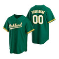 Custom Oakland Athletics Green Stitched Cool Baseball Jersey