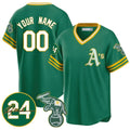 Custom Oakland Athletics Kelly Green Road Cooperstown Jersey - Personalized Baseball Jersey