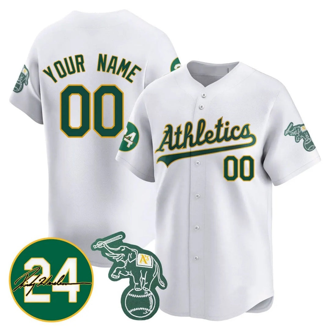 Custom Oakland Athletics White Jersey - Personalized Baseball Jersey