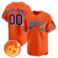 Custom Oakland Athletics x Dragon Ball Orange Vapor Premier Limited Jersey - All Stitched Baseball Jersey