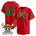 Custom Oakland Athletics x One Piece Red Vapor Premier Limited Jersey - Stitched Baseball Jersey