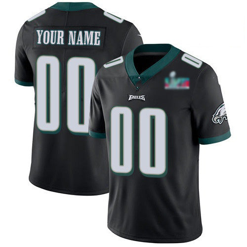 Custom P.Eagles ACTIVE PLAYER Black LVII Patch Vapor Untouchable Limited Stitched Jersey