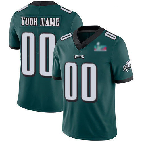 Custom P.Eagles ACTIVE PLAYER Green LVII Patch Vapor Untouchable Limited Stitched Jersey