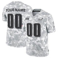 Custom P.Eagles Active Player 2024 F.U.S.E Arctic Camo Salute To Service Limited Stitched Jersey