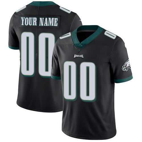 Custom P.Eagles Black Alternate Stitched Vapor Untouchable Limited Jersey