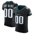 Custom P.Eagles Black Alternate Vapor F.U.S.E. Elite Jersey