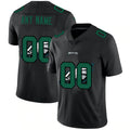 Custom P.Eagles Black Team Logo Dual Overlap Limited Jersey
