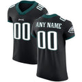 Custom P.Eagles Black Vapor Untouchable Elite Jersey