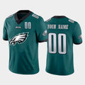 Custom P.Eagles Green Team Big Logo Number Vapor Untouchable Limited Jersey