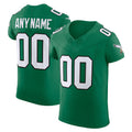 Custom P.Eagles Kelly Green 2nd Alternate Vapor F.U.S.E. Elite Jersey
