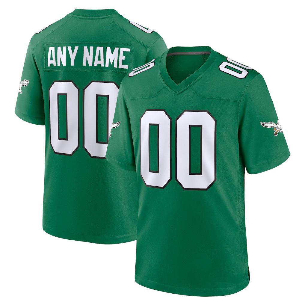 Custom P.Eagles Kelly Green Alternate Game Jersey