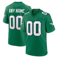 Custom P.Eagles Kelly Green Alternate Game Jersey