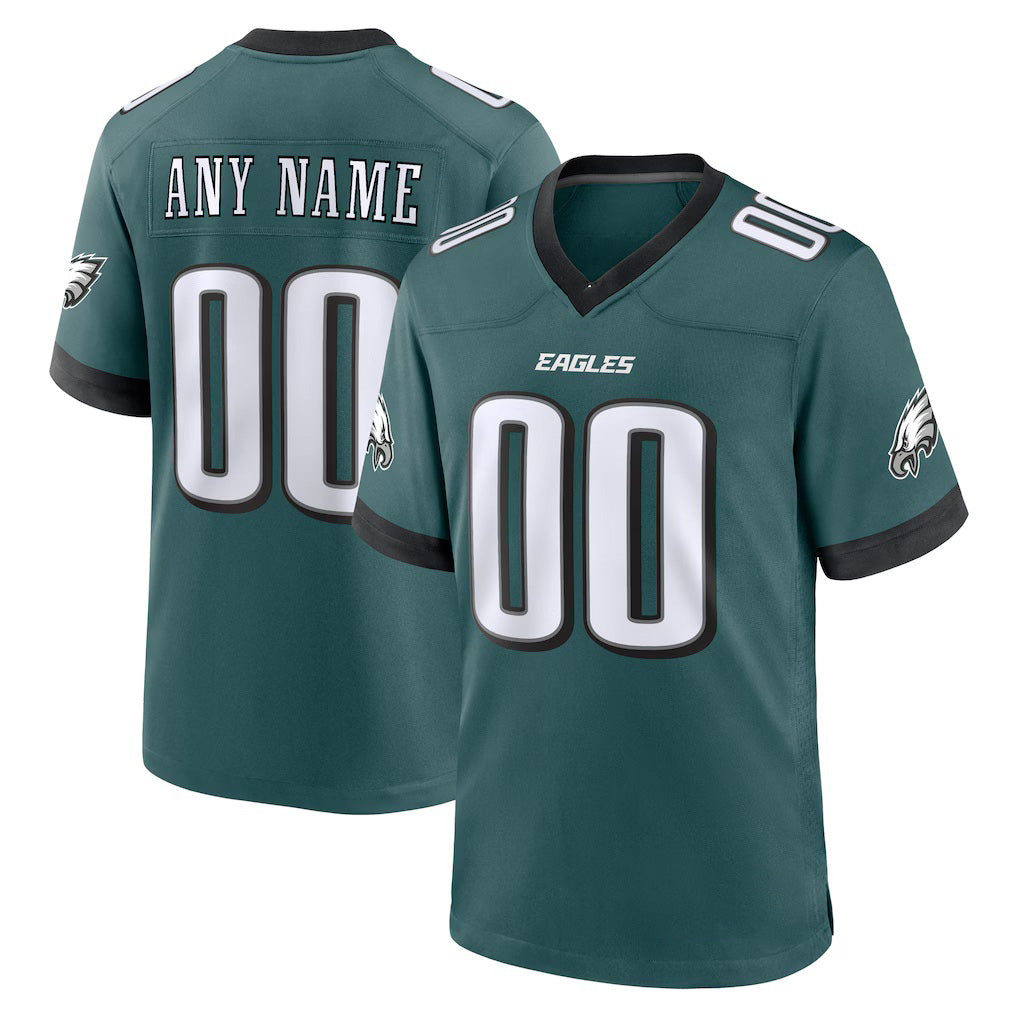 Custom P.Eagles Midnight Green Game Jersey