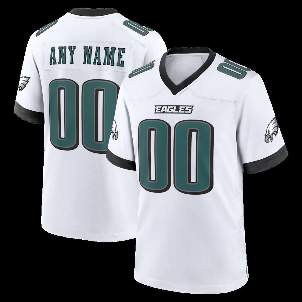 Custom P.Eagles White White Game Jersey