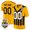 Custom P.Steelers Active Player Gold 1933 F.U.S.E. Throwback Alternate Stitched Jersey