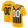 Custom P.Steelers Gold Alternate 1933 Throwback Game Jersey