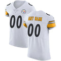 Custom P.Steelers White Vapor Untouchable Elite Jersey