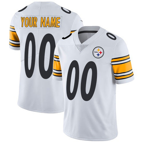 Custom P.Steelers White Vapor Untouchable Player Limited Jersey