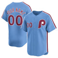 Custom Philadelphia Phillies Light Blue Alternate Limited Baseball Jersey