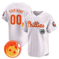 Custom Philadelphia Phillies x Dragon Ball White Vapor Premier Limited Jersey - All Stitched Baseball Jersey