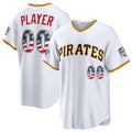 Custom Pittsburgh Pirates 2026 All-Star Edition Stars & Stripes White Stadium Pick-A-Player Baseball Jersey