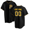 Custom Pittsburgh Pirates Black Alternate Replica Baseball Jersey