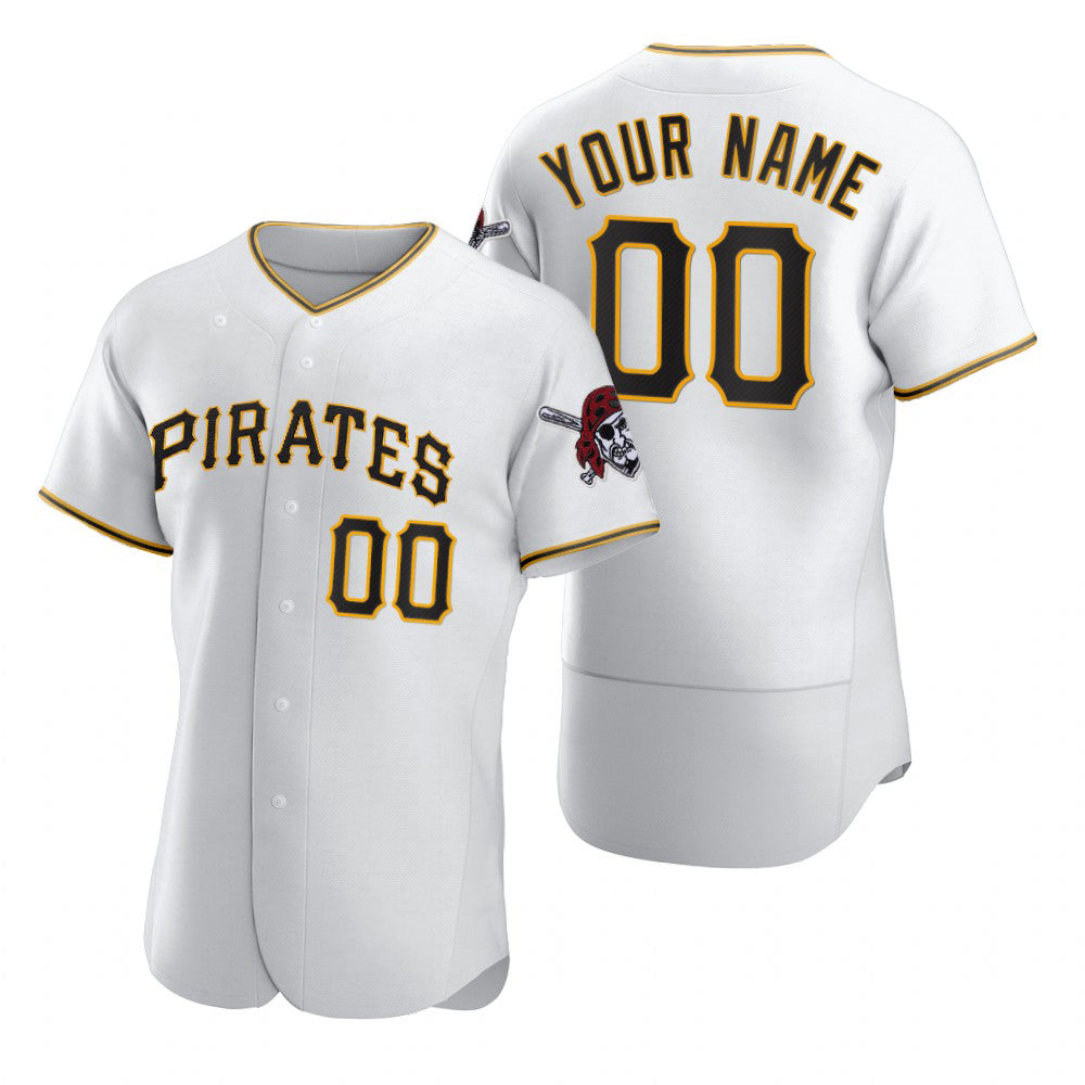 Custom Pittsburgh Pirates White 2020 Stitched Flex Baseball Jersey