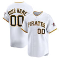 Custom Pittsburgh Pirates White Home Limited Baseball Jersey