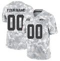 Custom S.Seahawks Active Player 2024 F.U.S.E Arctic Camo Salute To Service Limited Stitched Jersey
