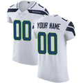 Custom S.Seahawks Elite White Vapor Untouchable Jersey
