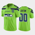 Custom S.Seahawks Green Team Big Logo Number Vapor Untouchable Limited Jersey