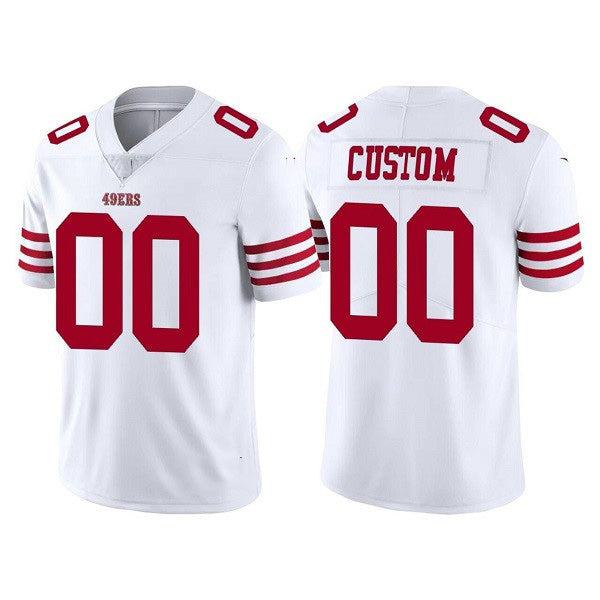 Custom SF.49ers 2022 New White Vapor Untouchable Stitched Jersey