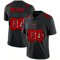 Custom SF.49ers Black Team Logo Dual Overlap Limited Jersey