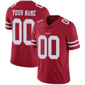 Custom SF.49ers Home Red Vapor Untouchable Limited Jersey