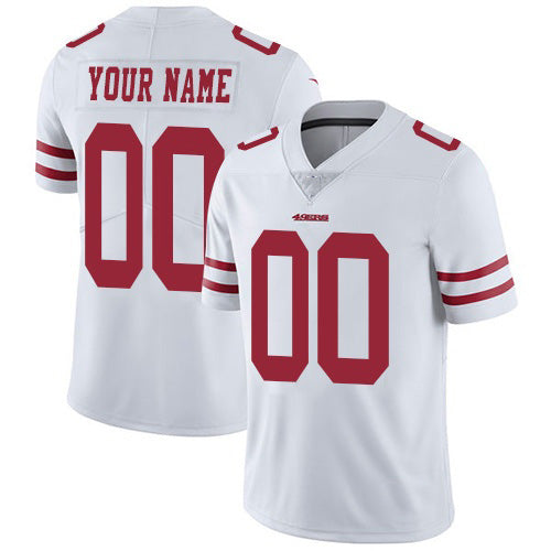 Custom SF.49ers Road White Vapor Untouchable Limited Jersey
