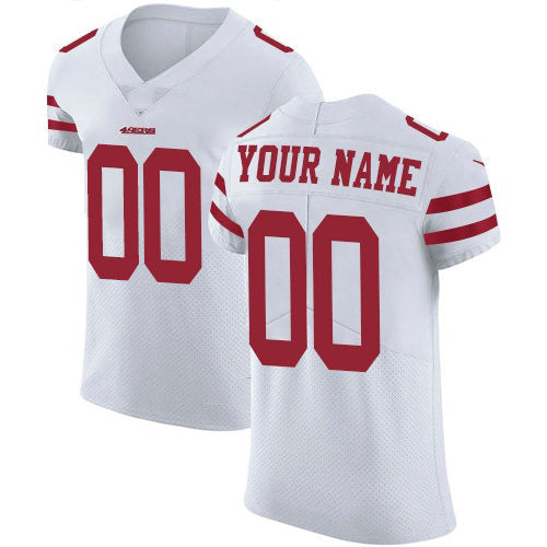 Custom SF.49ers White Vapor Untouchable Elite Jersey